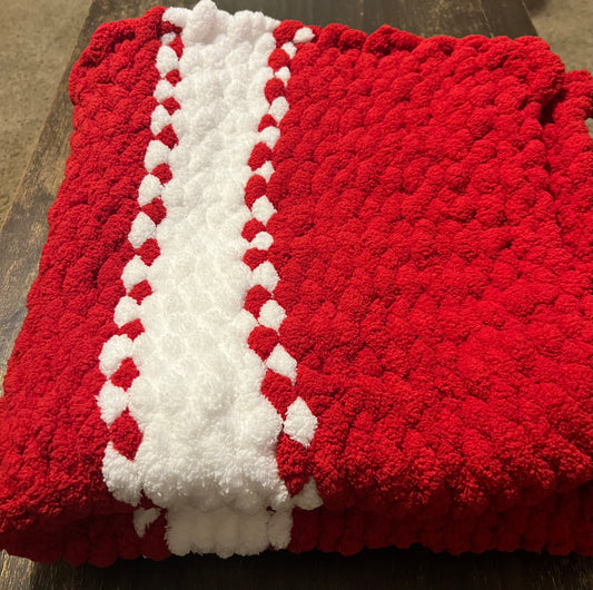 Festive Comfort Chunky Yarn Blanket